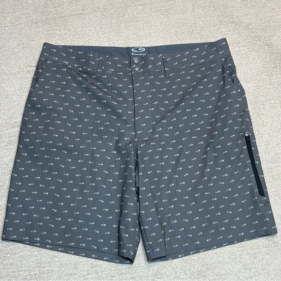 Champion Other - Champion Shorts Quick Dry Fishbone Pattern Mens Sz.40 Gray  Extra Zip Pocket